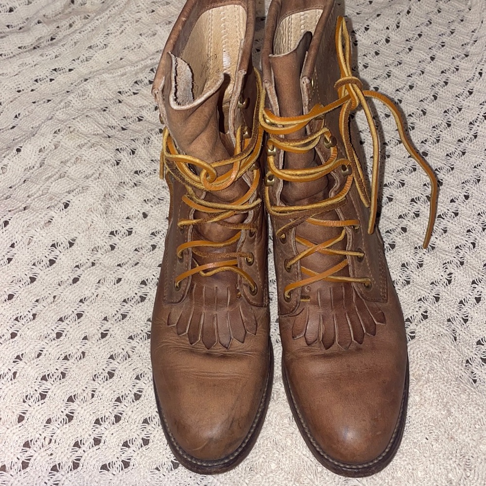 Justin Apache Lace-R Boots Size 7 - image 1
